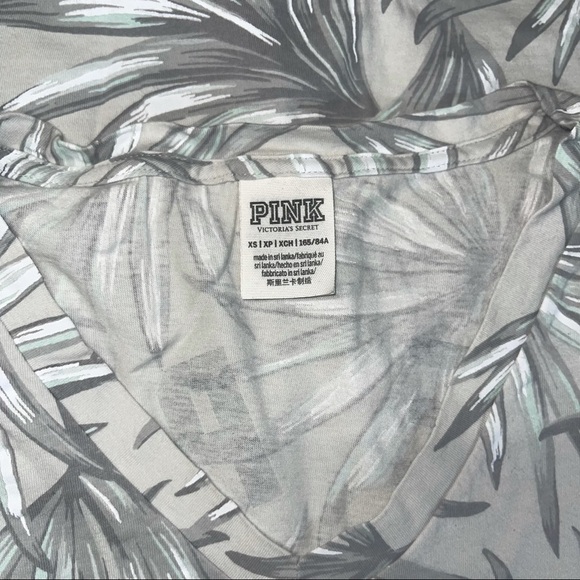 VICTORIA'S SECRET PINK Palm Leaves Campus Tee - Picture 5 of 5